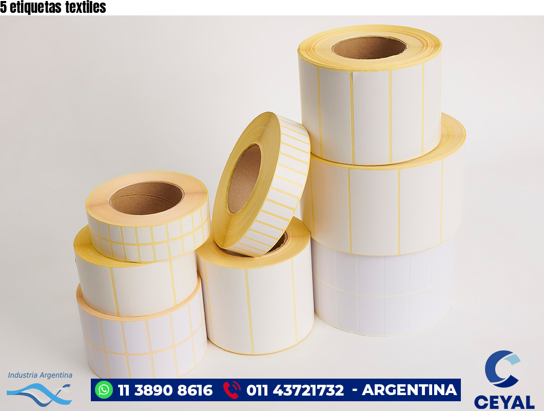5 etiquetas textiles