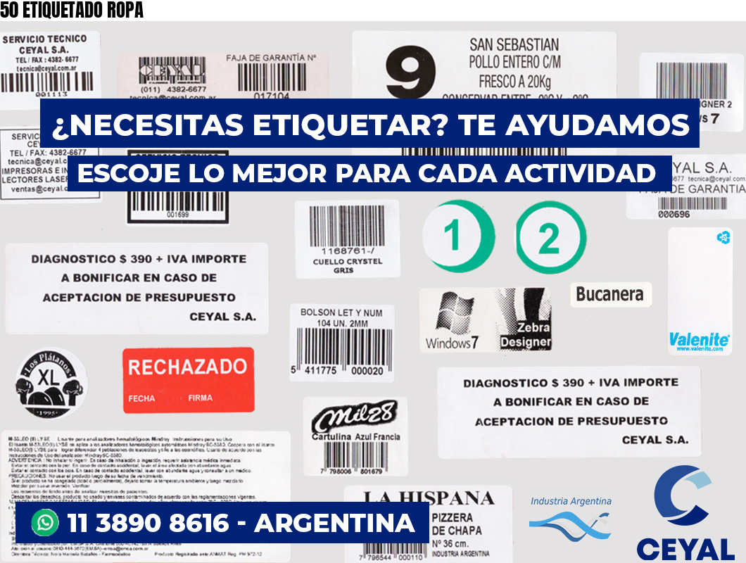 50 ETIQUETADO ROPA