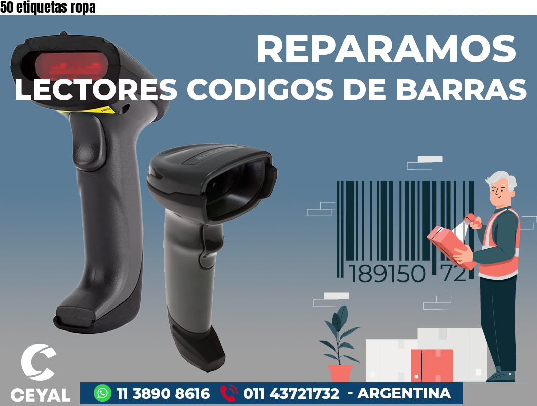 50 etiquetas ropa