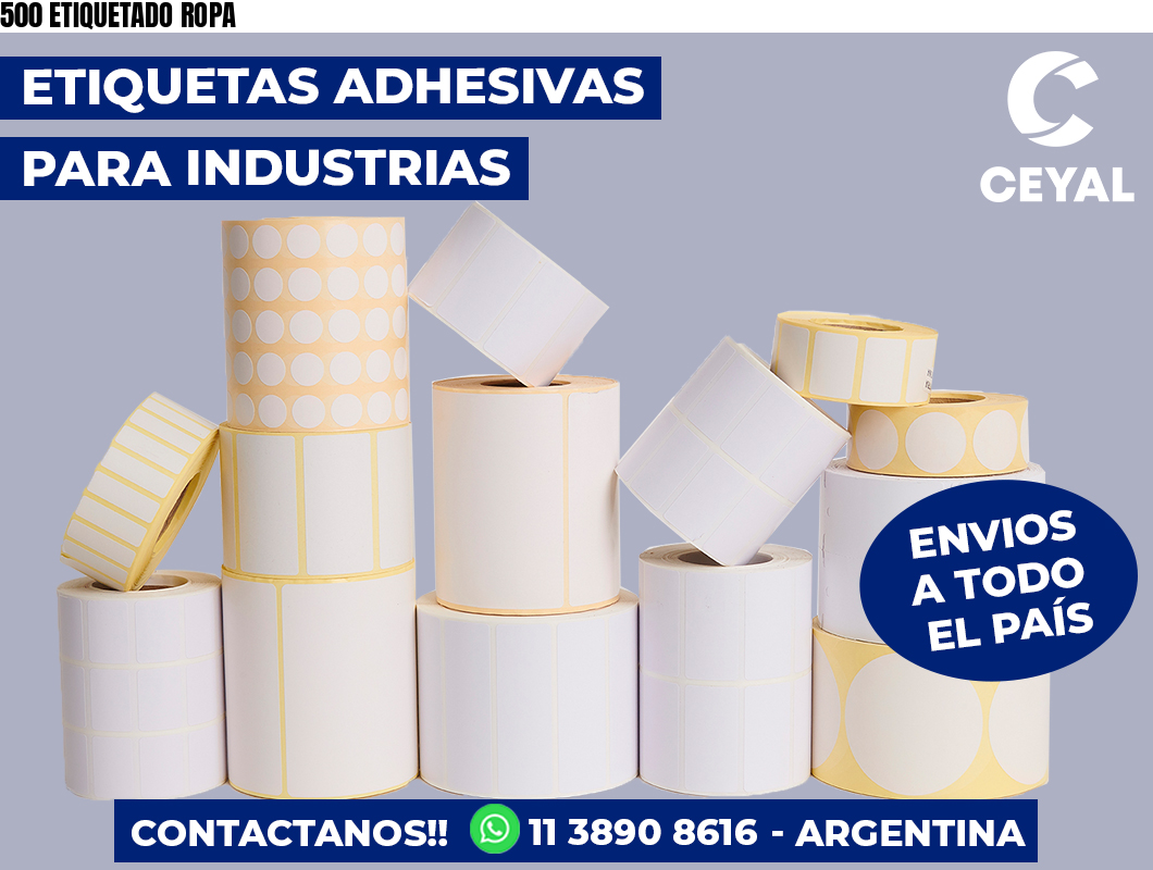 500 ETIQUETADO ROPA
