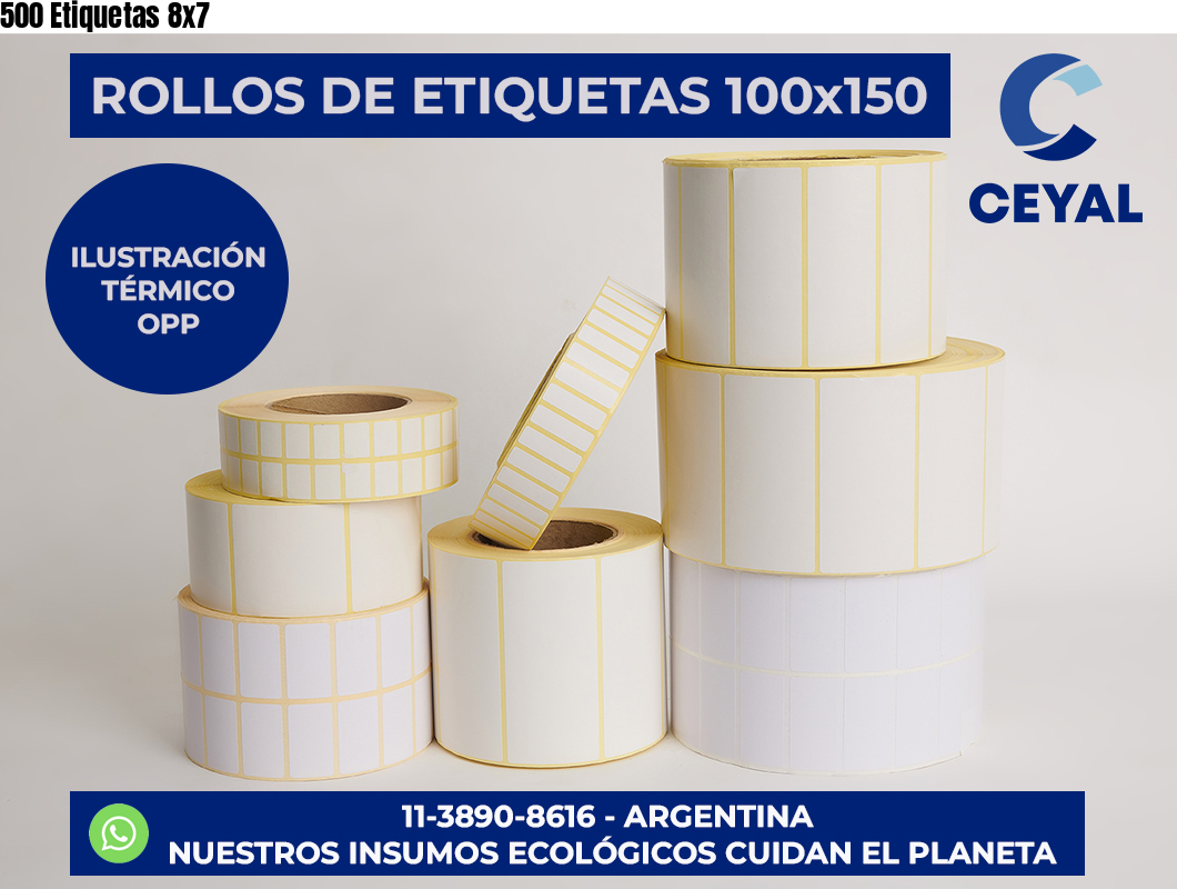 500 Etiquetas 8×7