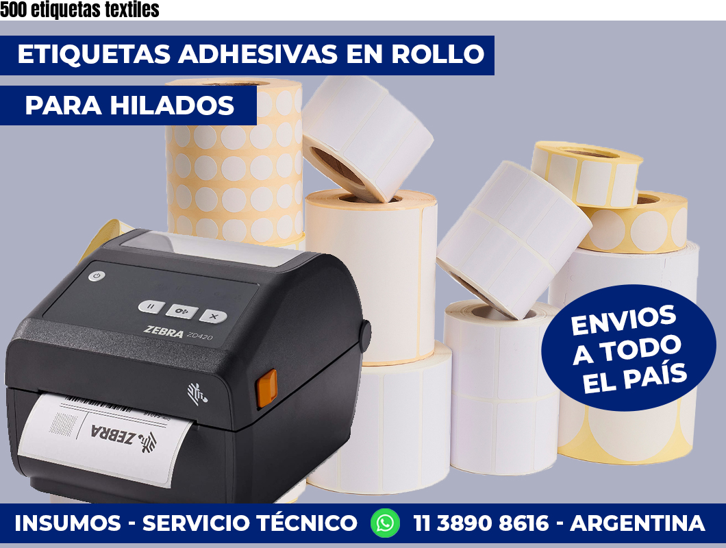 500 etiquetas textiles