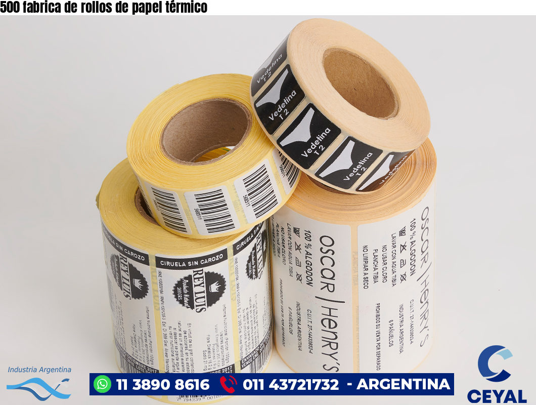 500 fabrica de rollos de papel térmico
