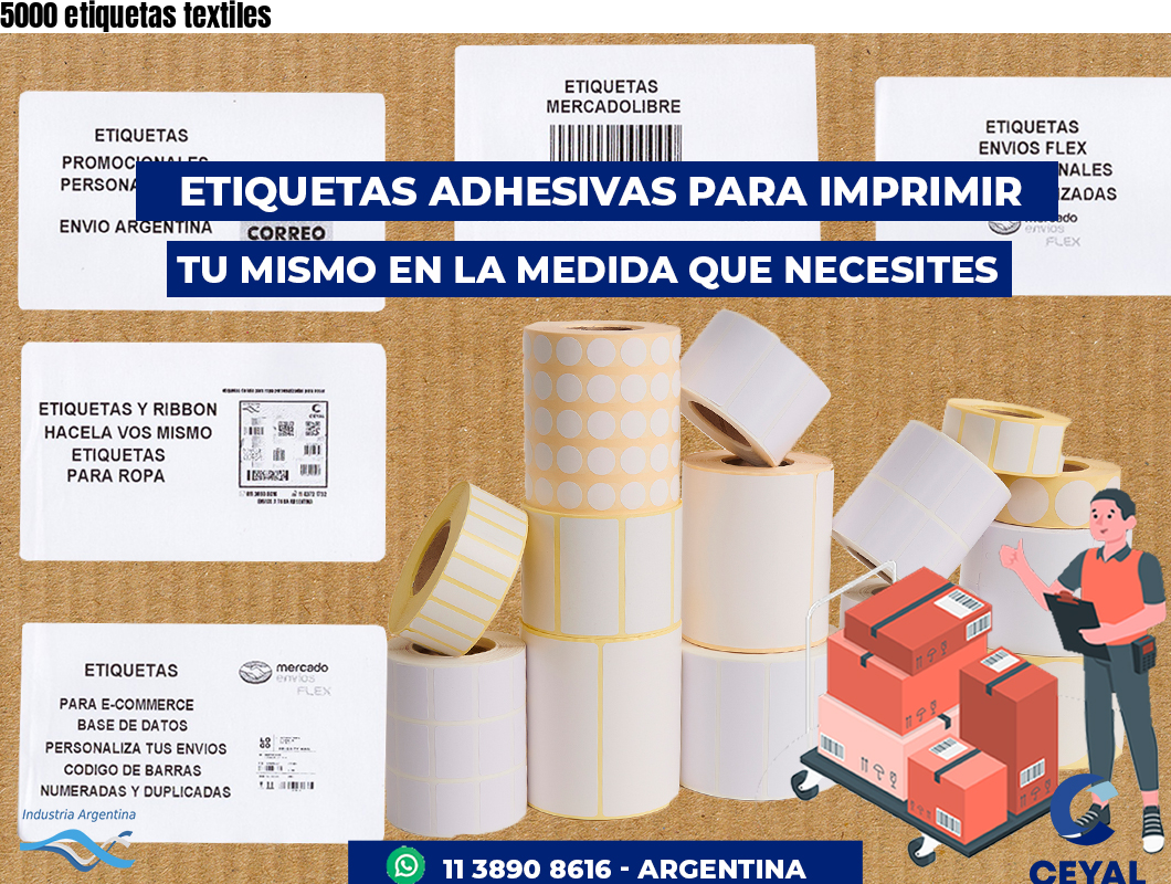 5000 etiquetas textiles