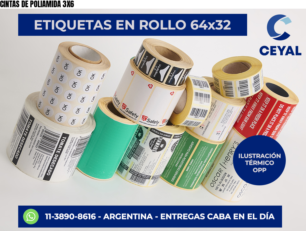 CINTAS DE POLIAMIDA 3X6