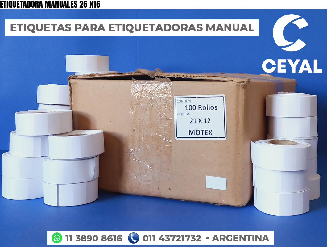 ETIQUETADORA MANUALES 26 X16