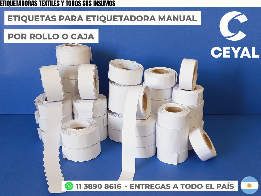 ETIQUETADORAS TEXTILES Y TODOS SUS INSUMOS