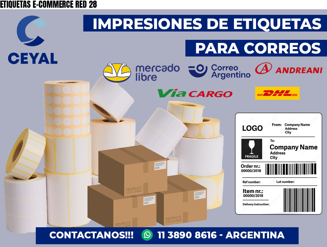 ETIQUETAS E-COMMERCE RED 28