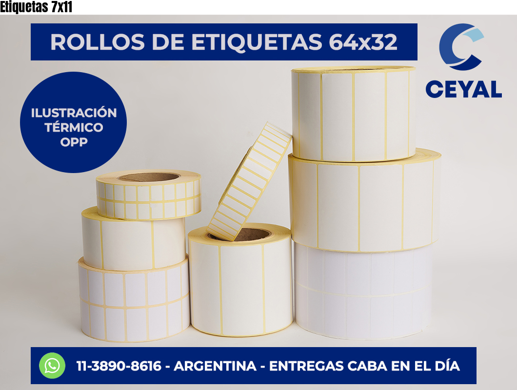 Etiquetas 7×11