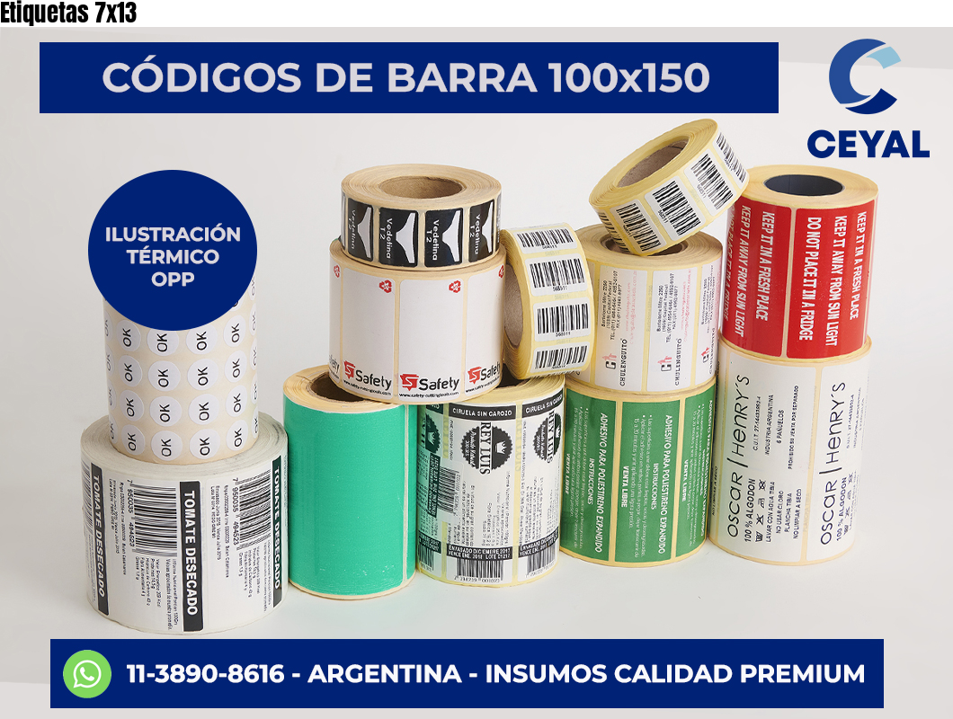 Etiquetas 7×13