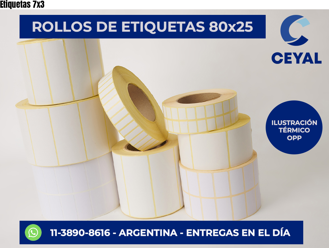 Etiquetas 7×3