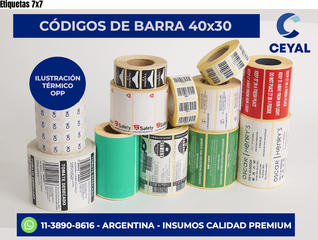 Etiquetas 7×7