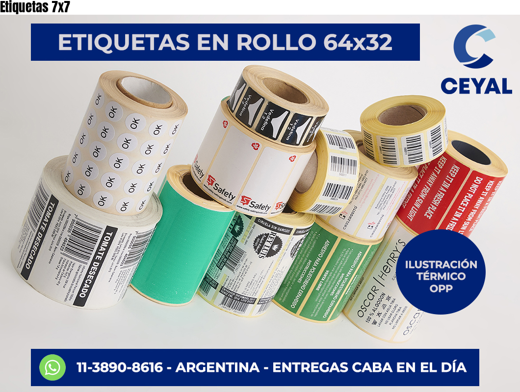 Etiquetas 7×7