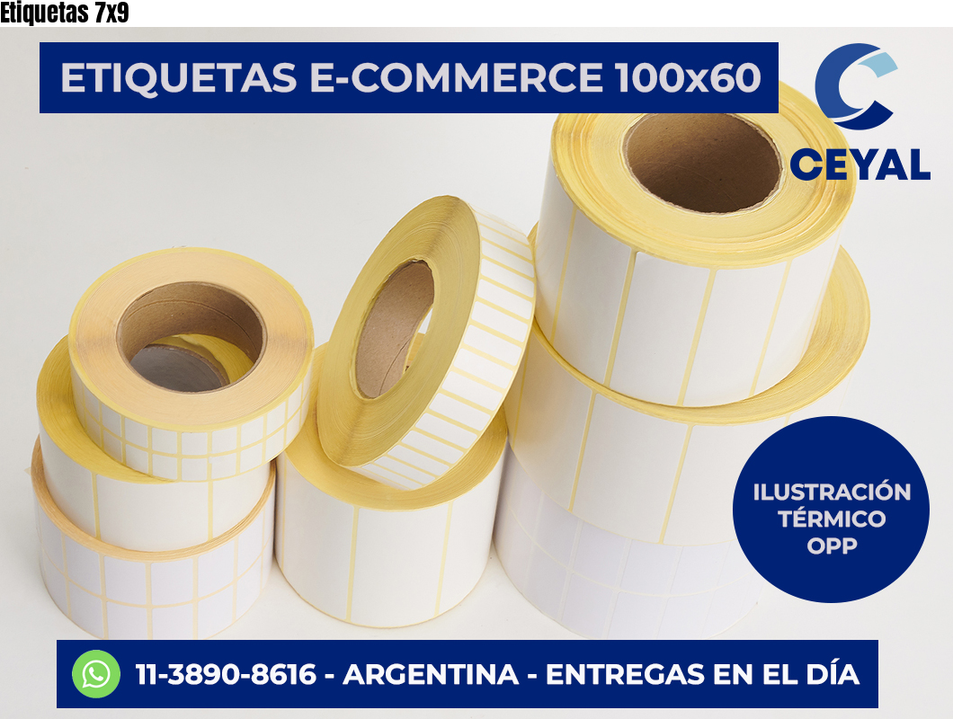 Etiquetas 7×9