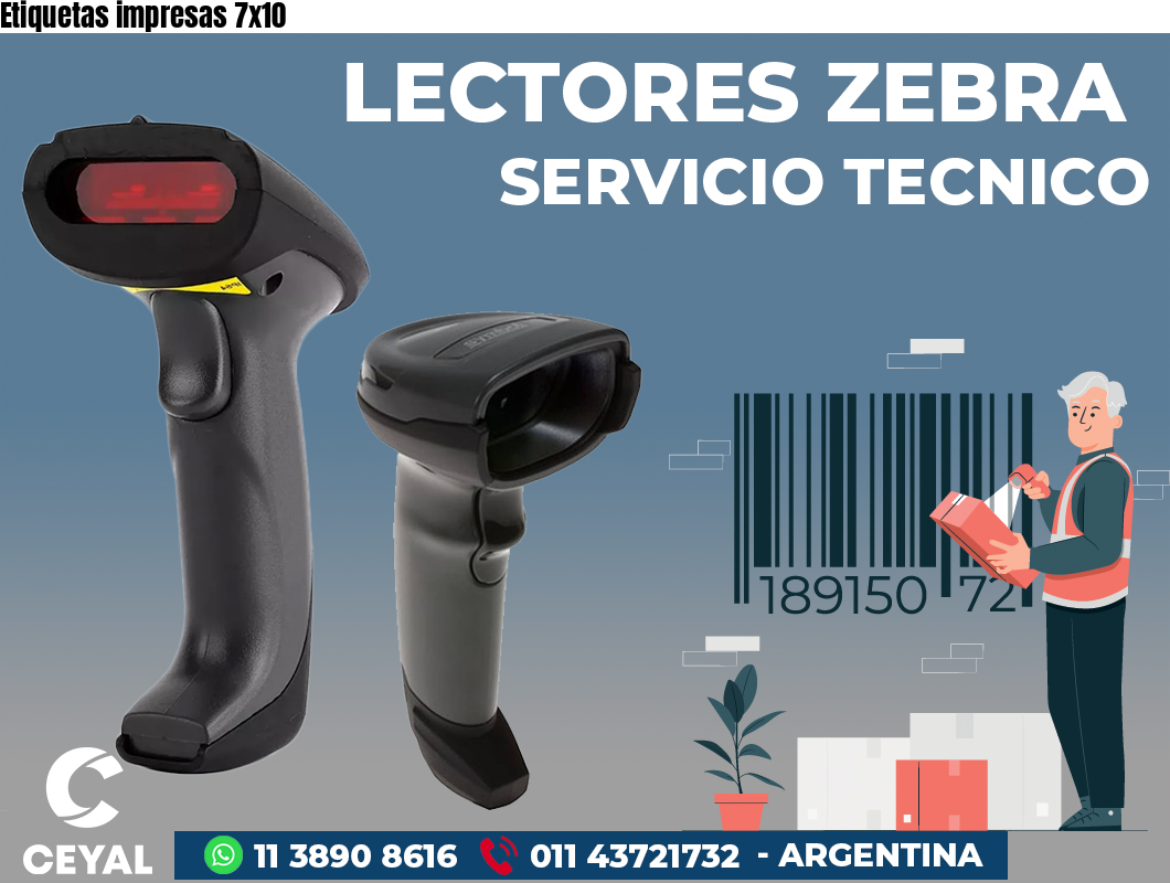 Etiquetas impresas 7x10