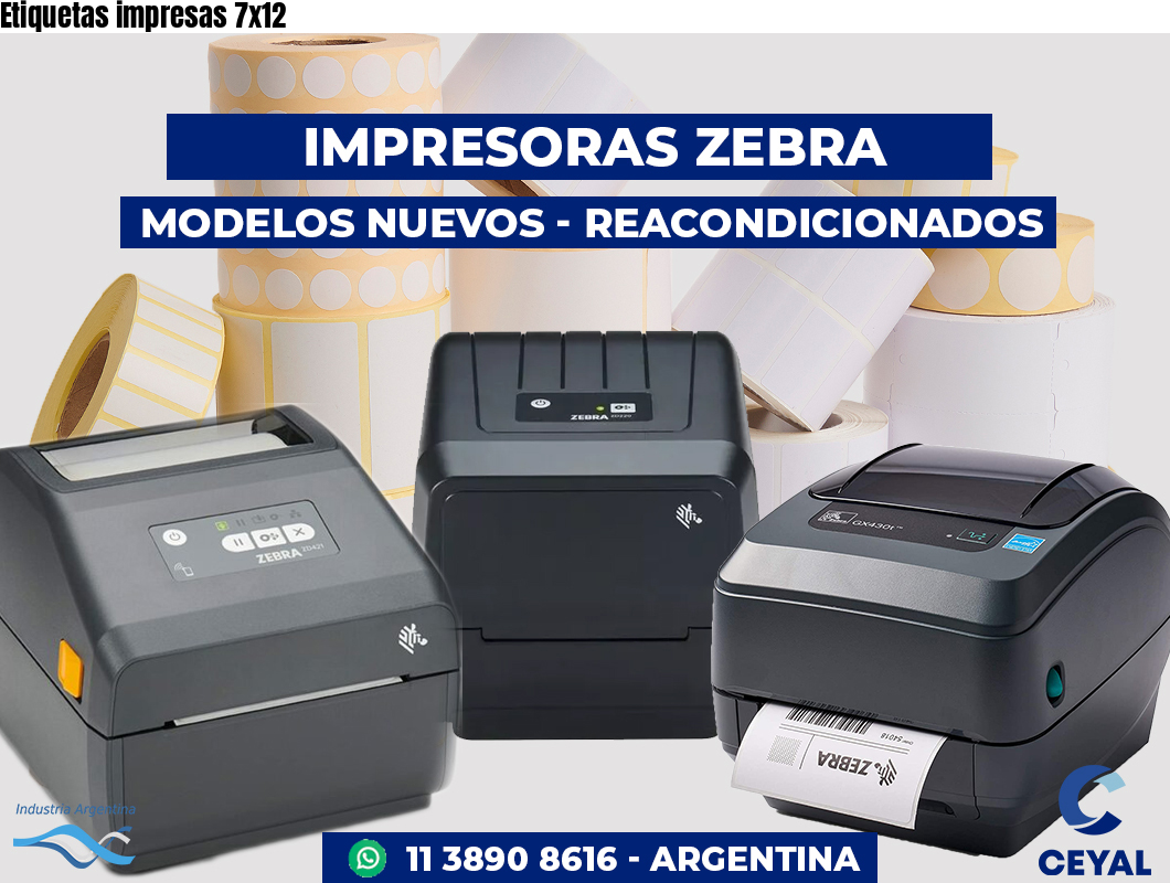 Etiquetas impresas 7x12