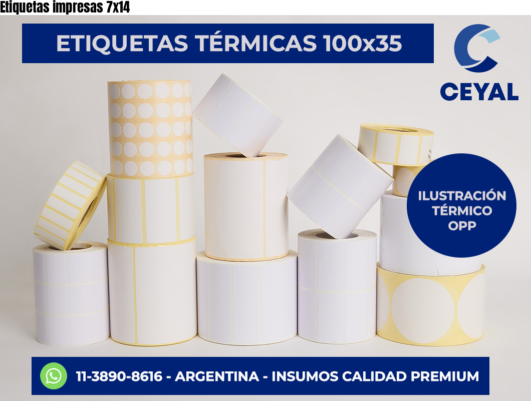 Etiquetas impresas 7×14