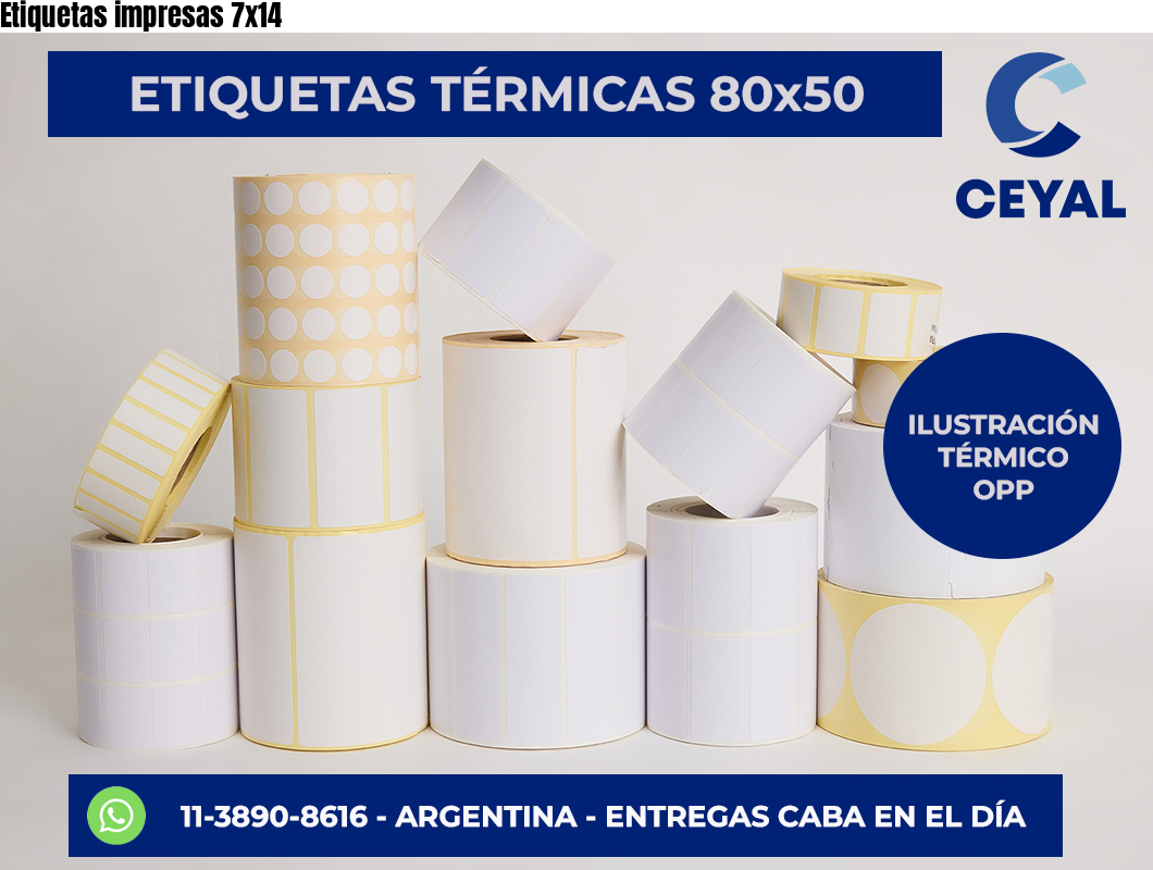 Etiquetas impresas 7×14
