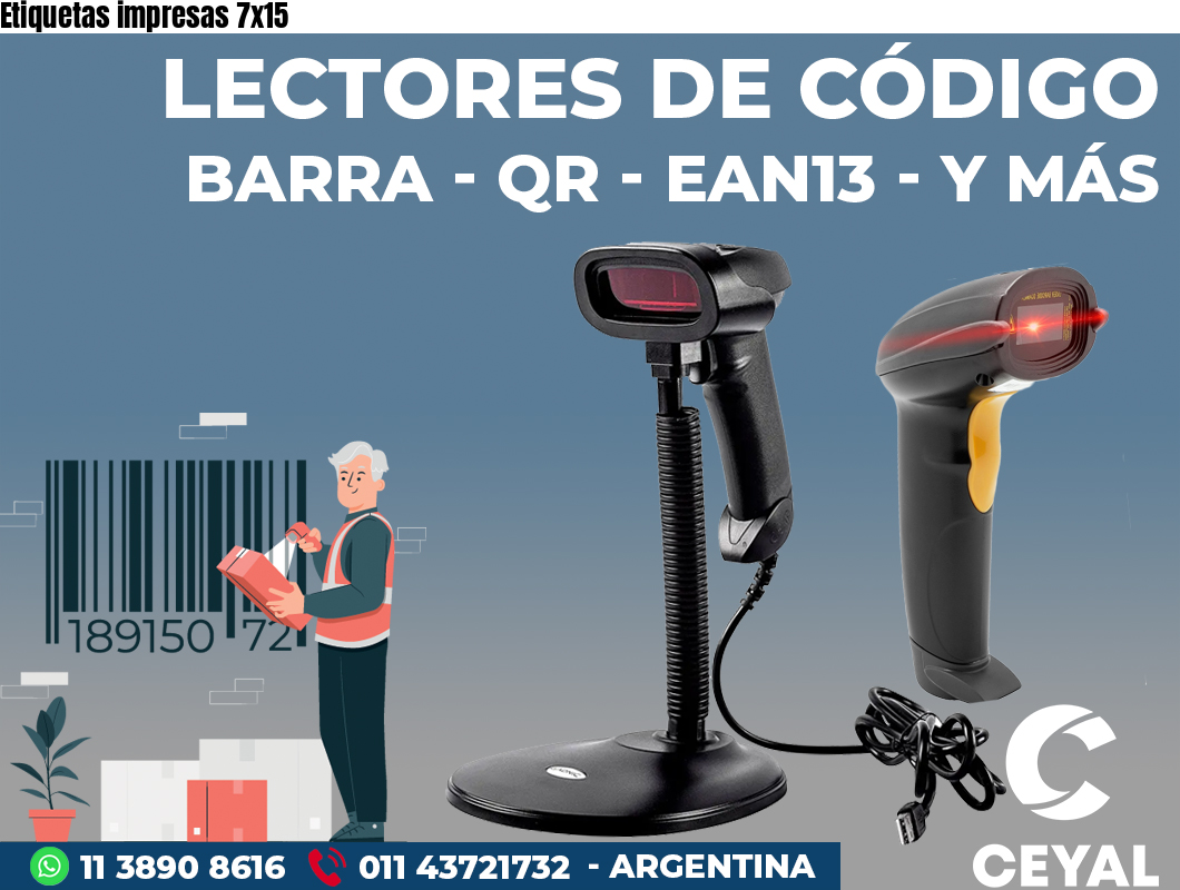Etiquetas impresas 7x15