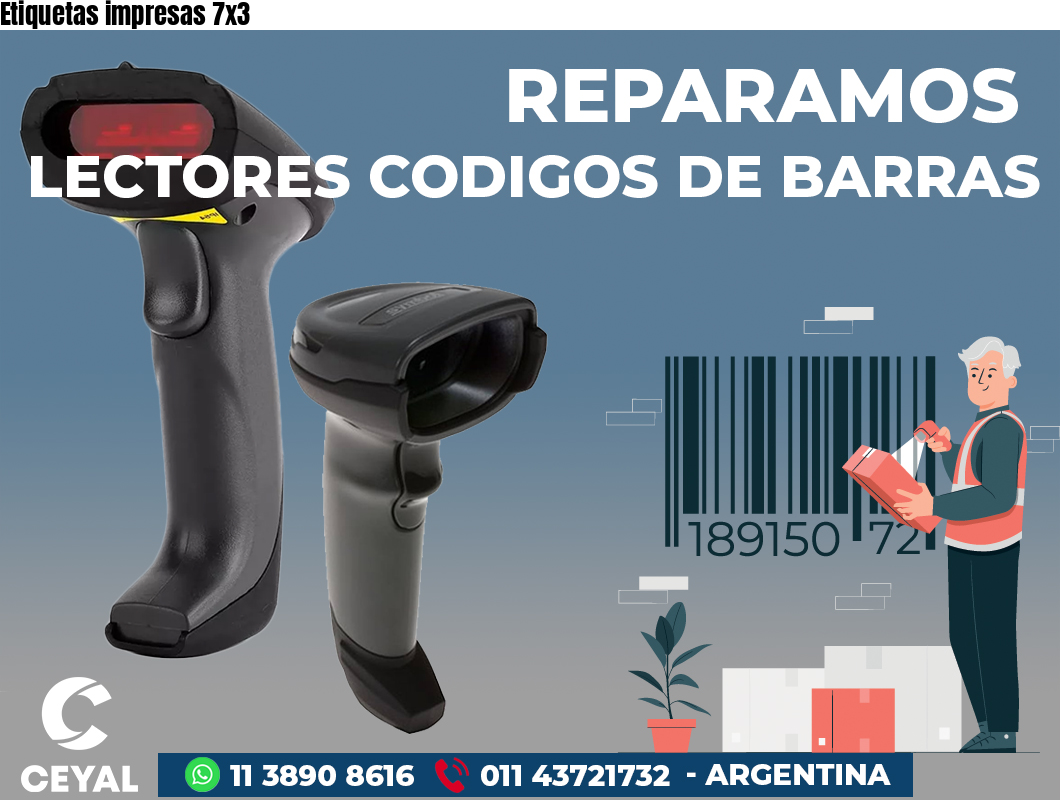 Etiquetas impresas 7x3