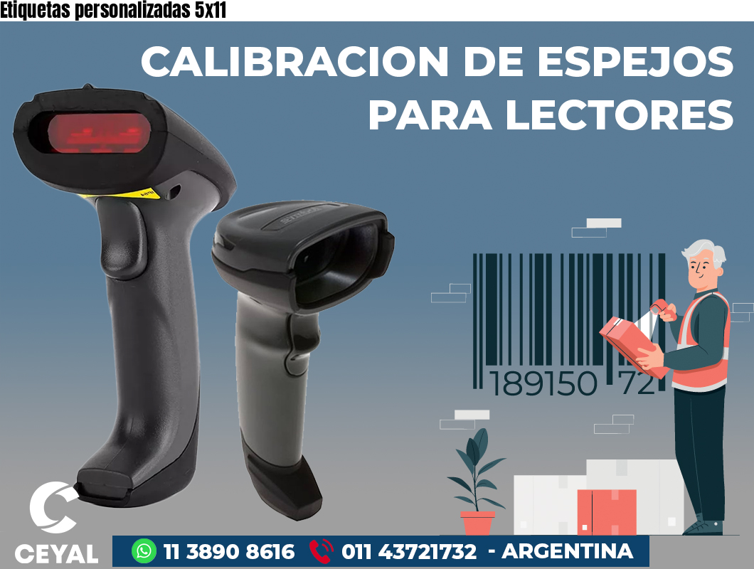 Etiquetas personalizadas 5x11