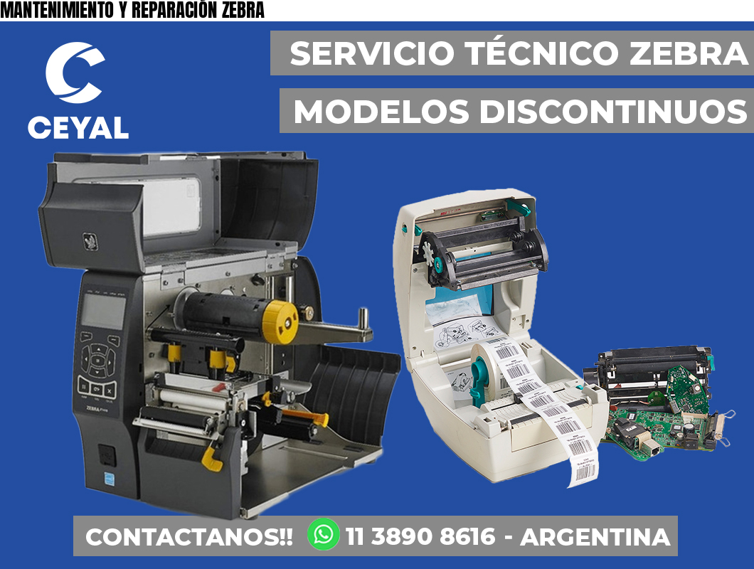 MANTENIMIENTO Y REPARACIÓN ZEBRA