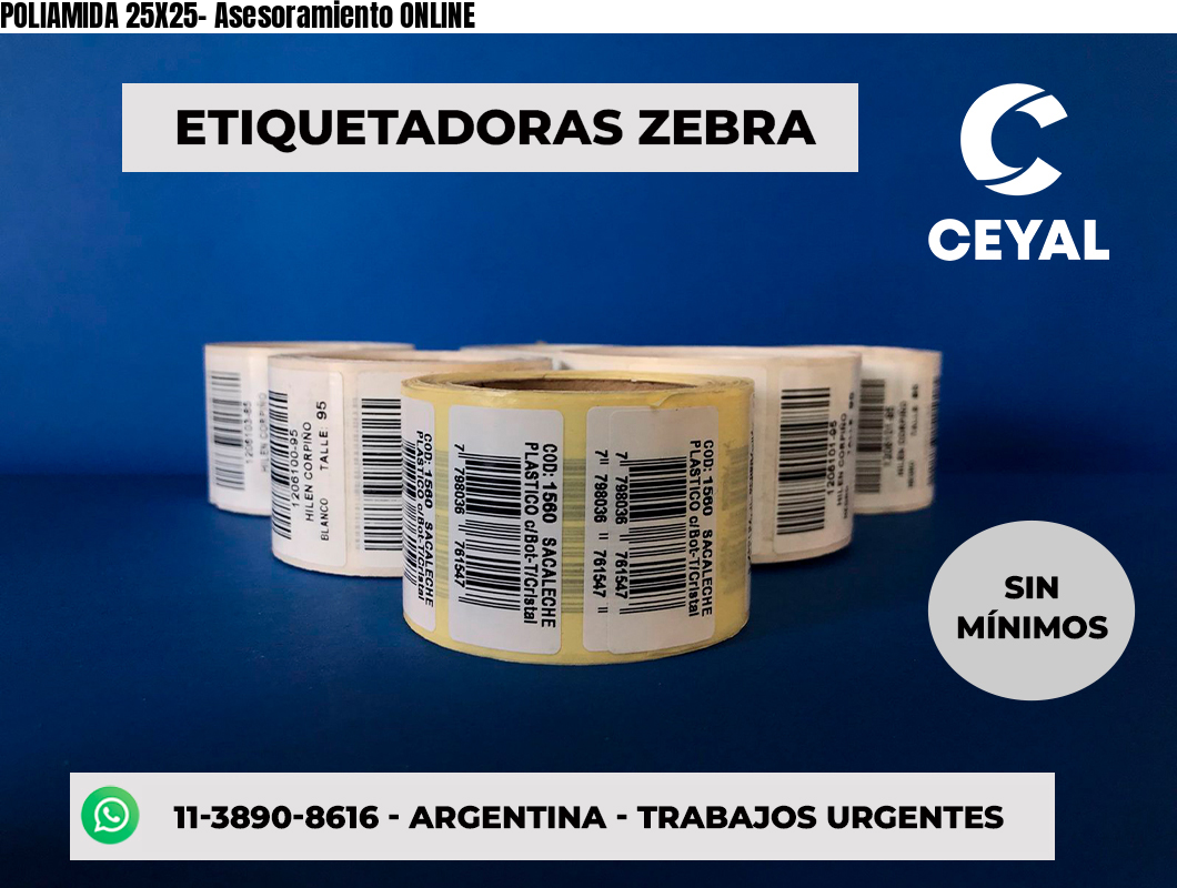 POLIAMIDA 25X25- Asesoramiento ONLINE