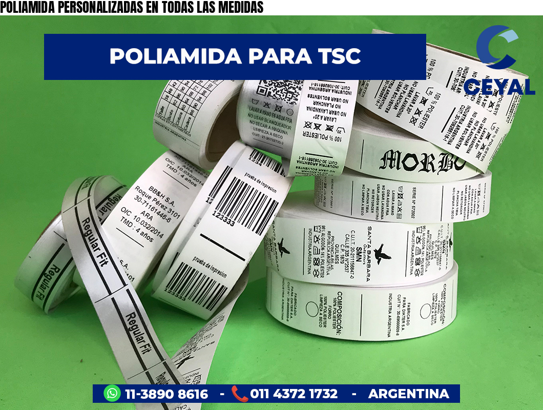 POLIAMIDA PERSONALIZADAS EN TODAS LAS MEDIDAS