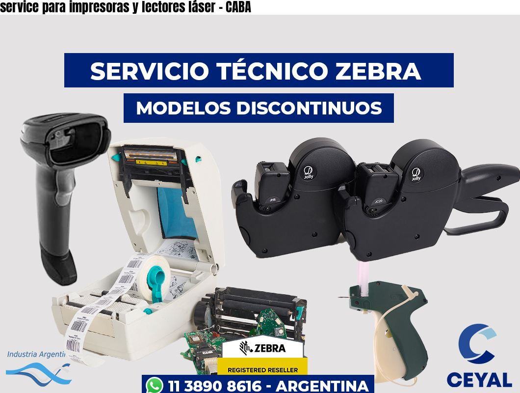 service para impresoras y lectores láser – CABA