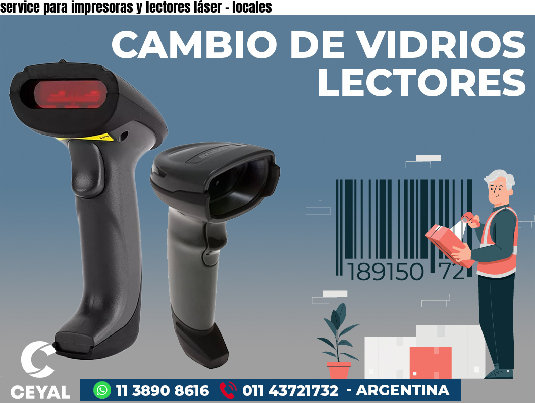 service para impresoras y lectores láser - locales