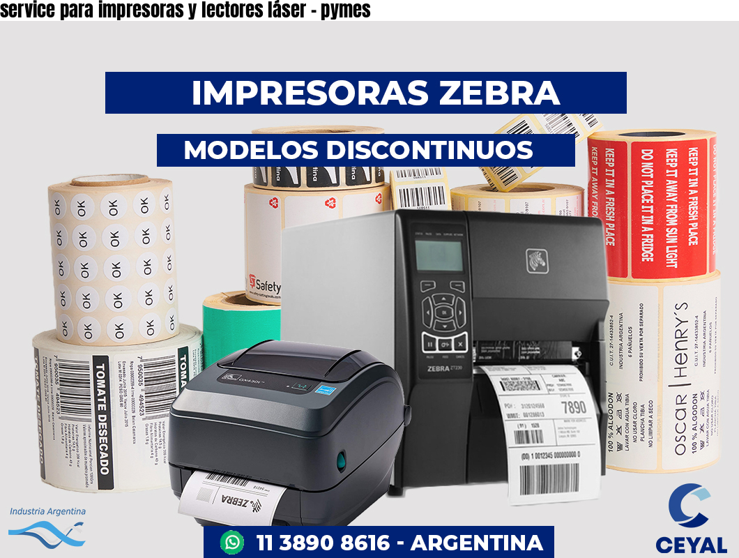 service para impresoras y lectores láser - pymes
