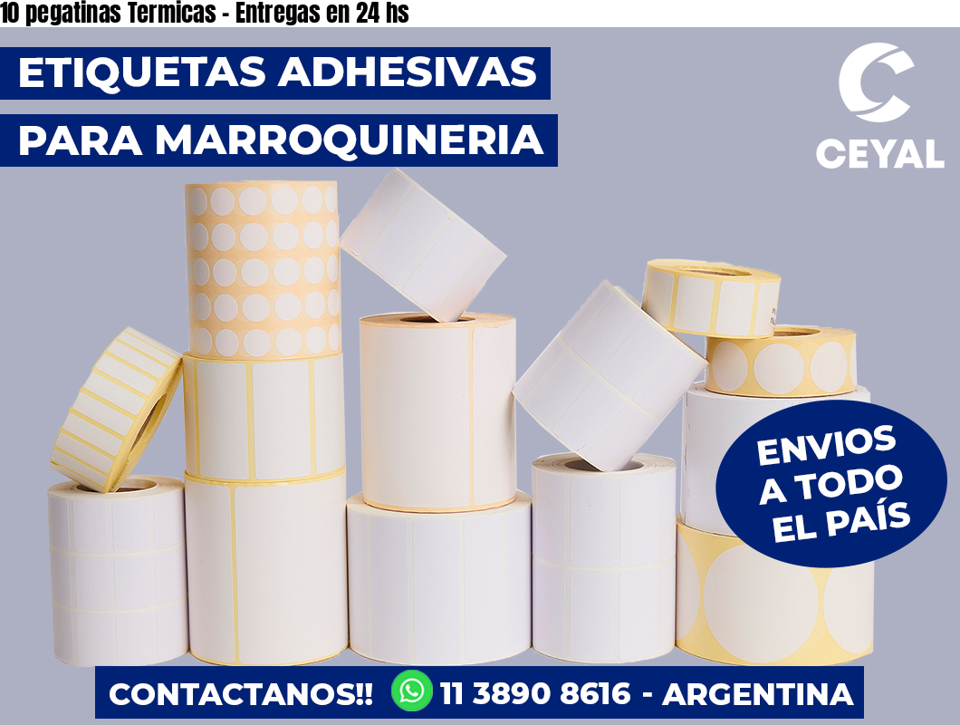 10 pegatinas Termicas - Entregas en 24 hs