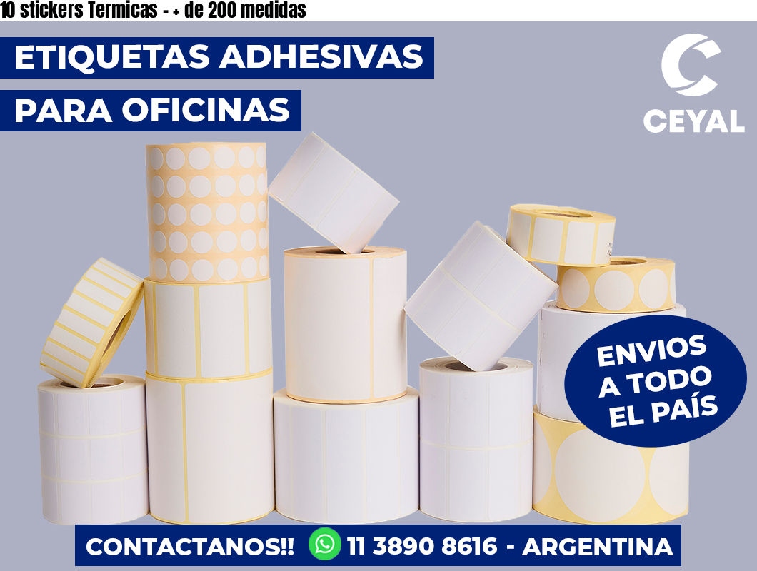 10 stickers Termicas – + de 200 medidas