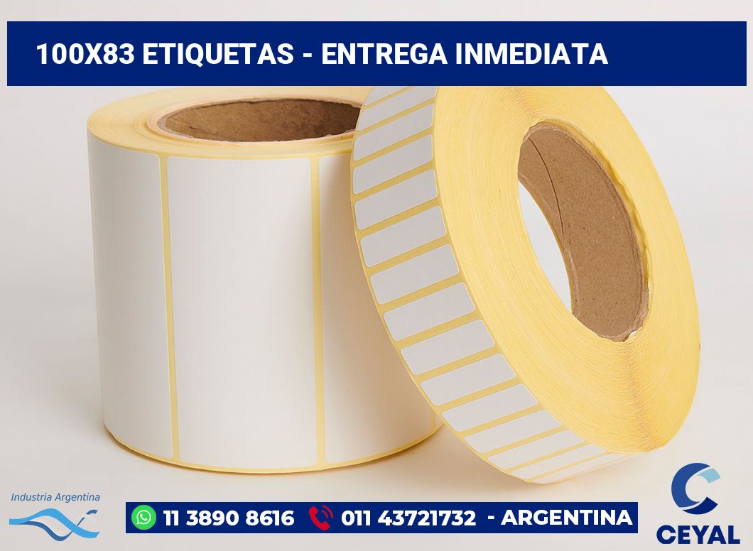 100×83 Etiquetas