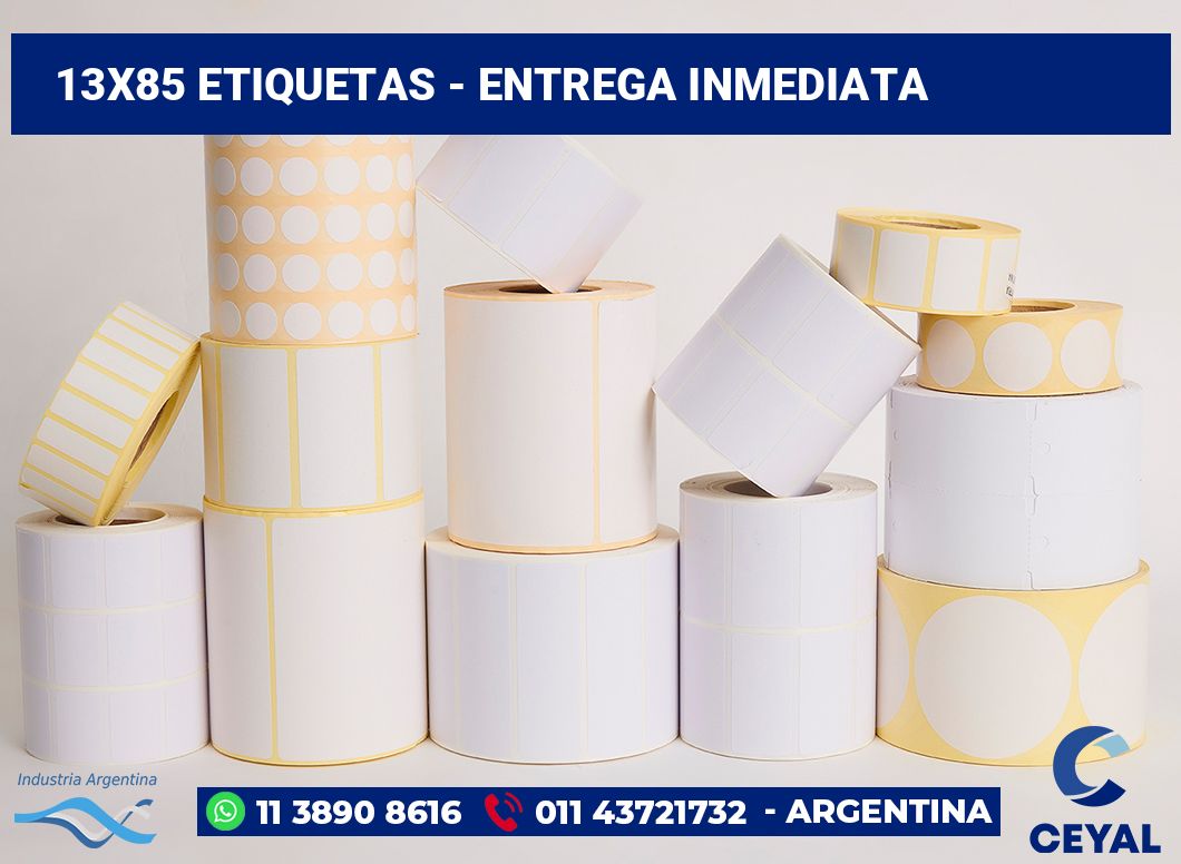 13×85 Etiquetas