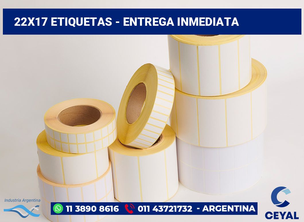 22×17 Etiquetas