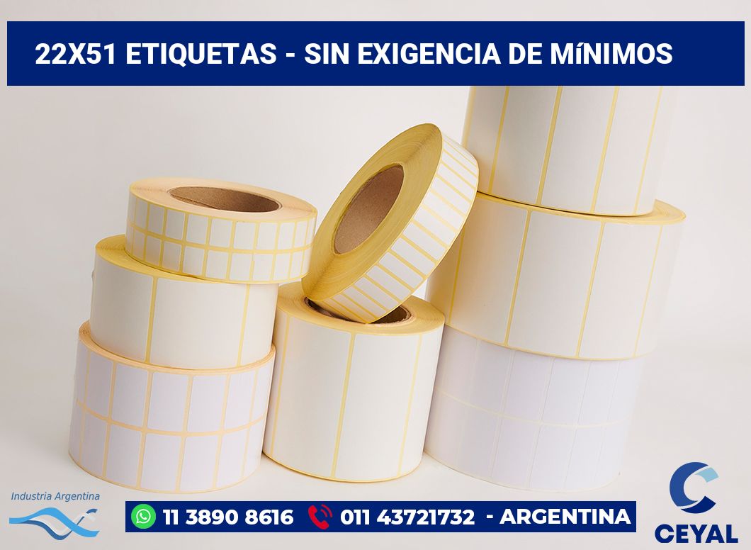 22×51 Etiquetas