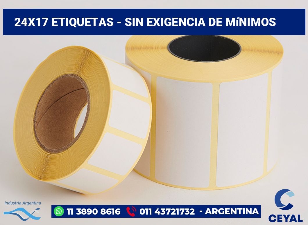 24×17 Etiquetas