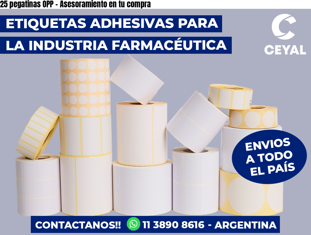25 pegatinas OPP - Asesoramiento en tu compra