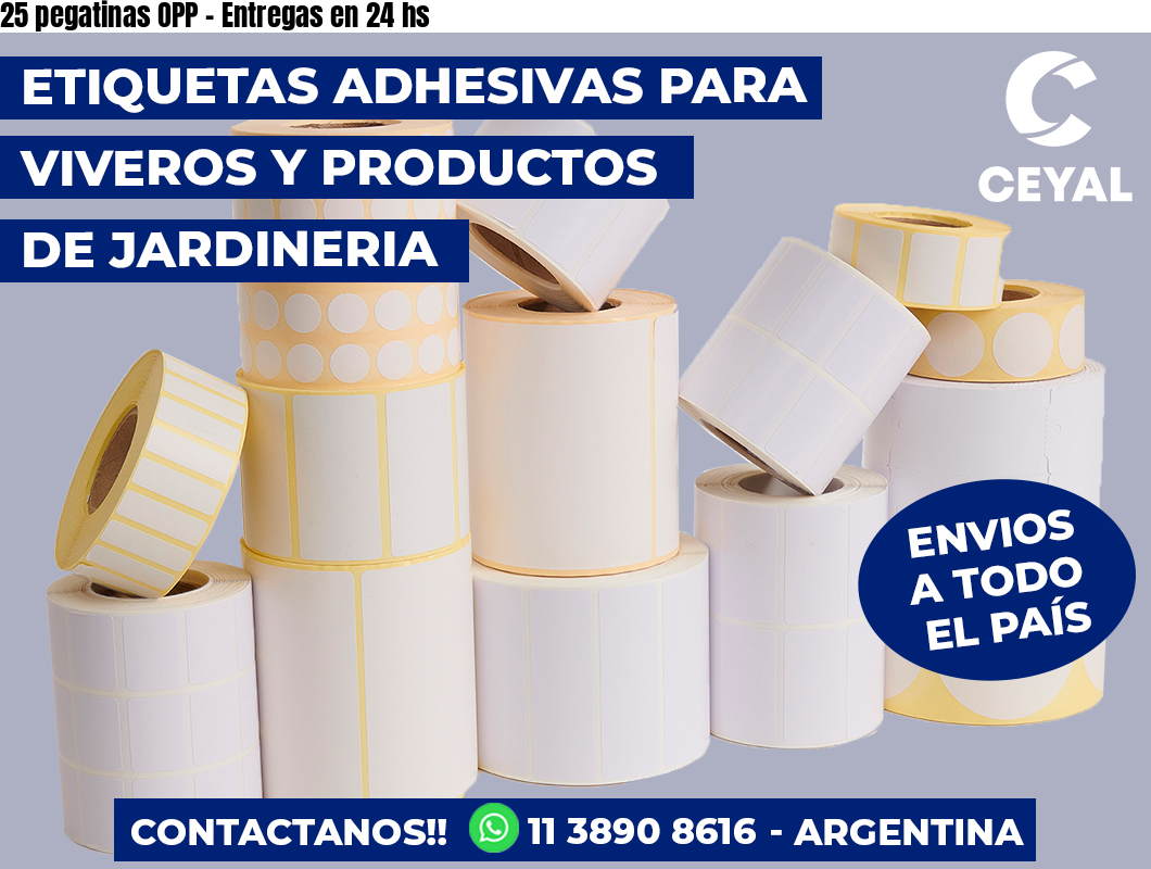 25 pegatinas OPP – Entregas en 24 hs