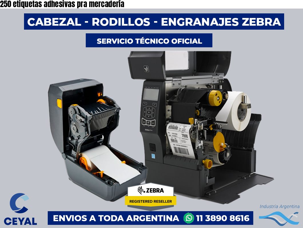 250 etiquetas adhesivas pra mercadería