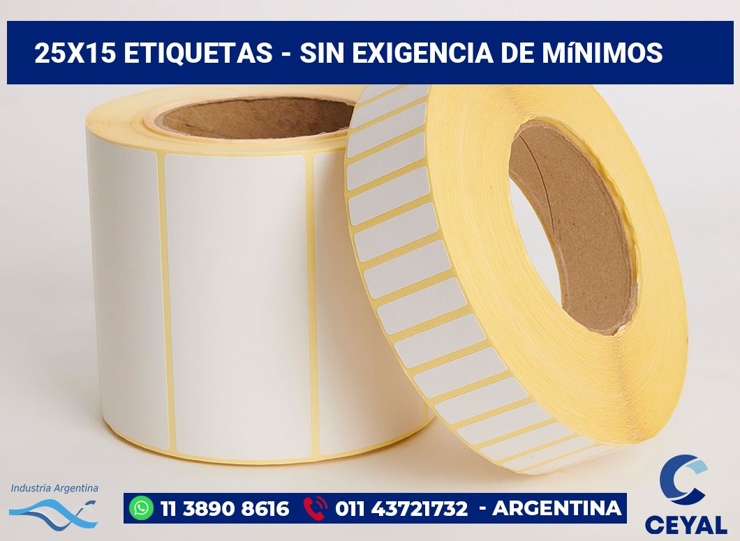25×15 Etiquetas