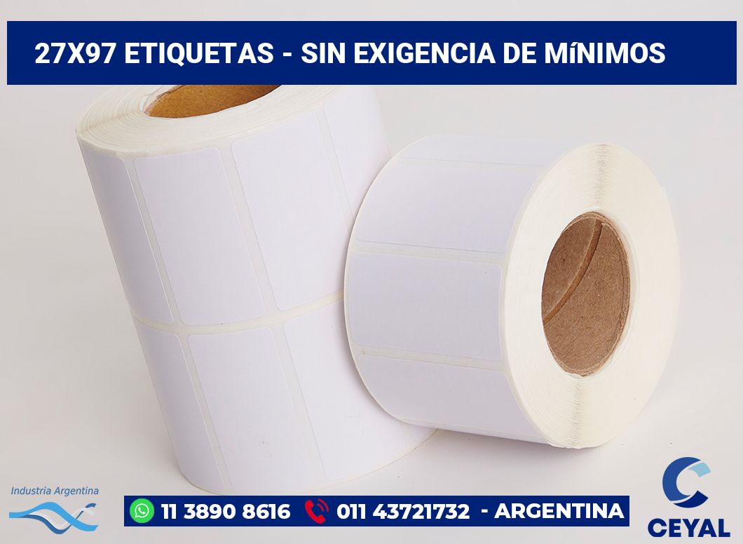 27x97 Etiquetas