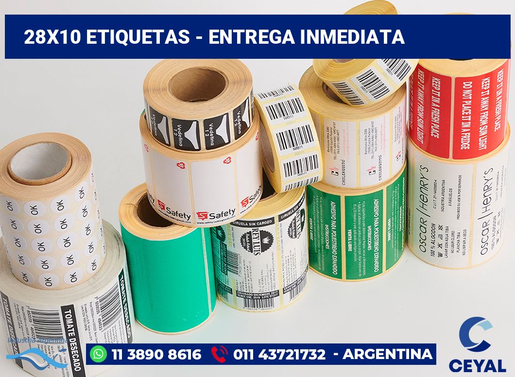 28x10 Etiquetas