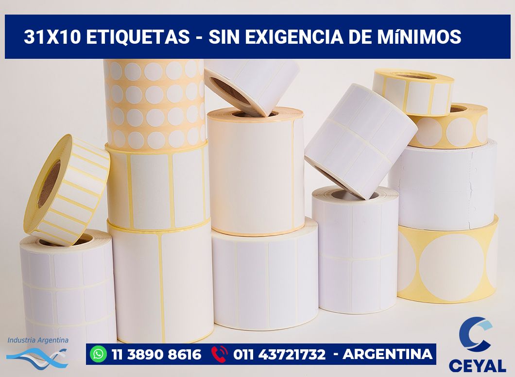 31x10 Etiquetas