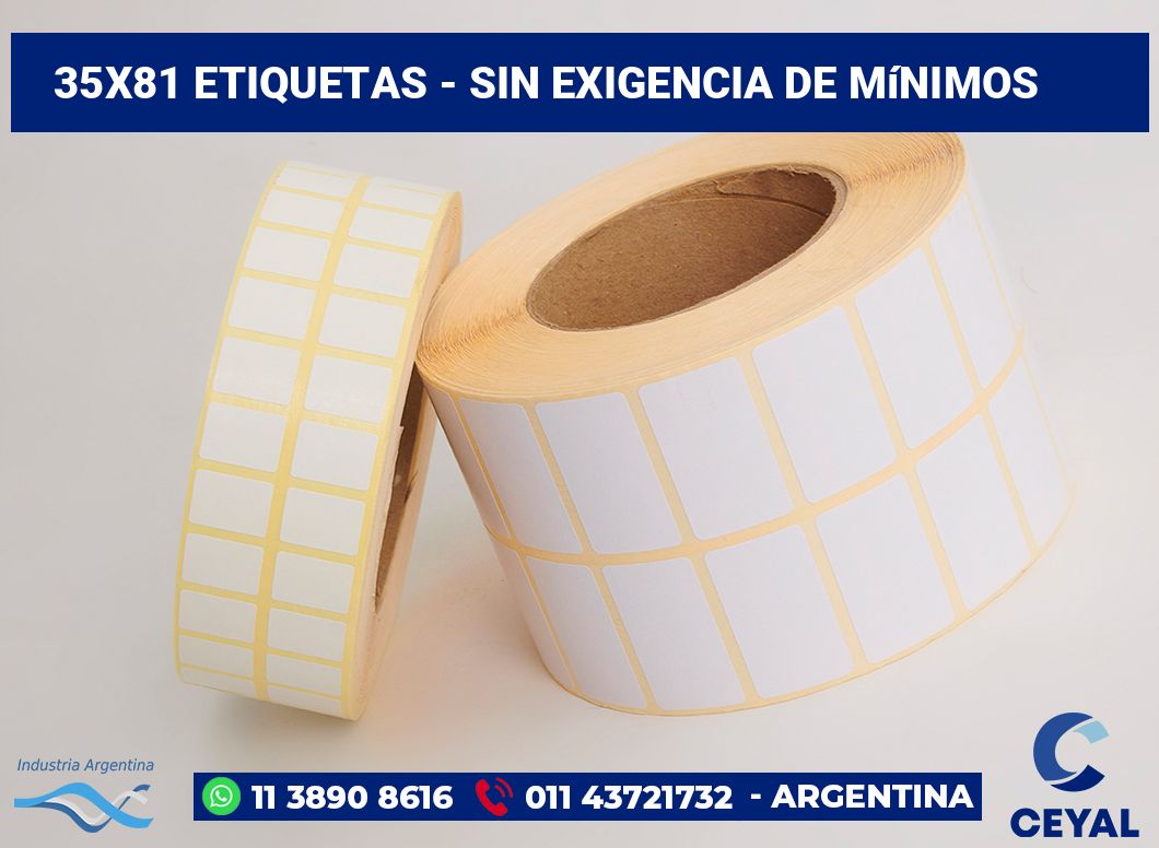 35x81 Etiquetas