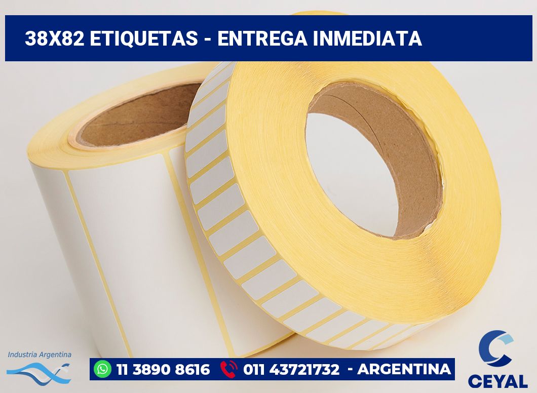 38×82 Etiquetas