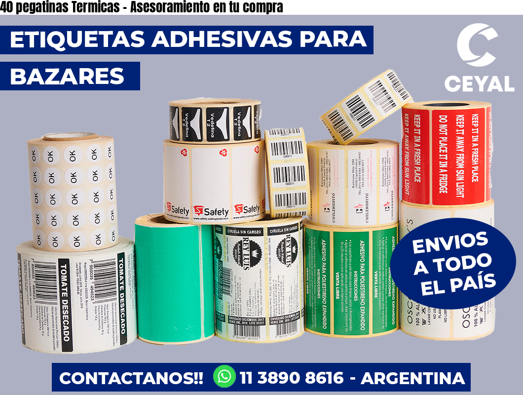 40 pegatinas Termicas - Asesoramiento en tu compra