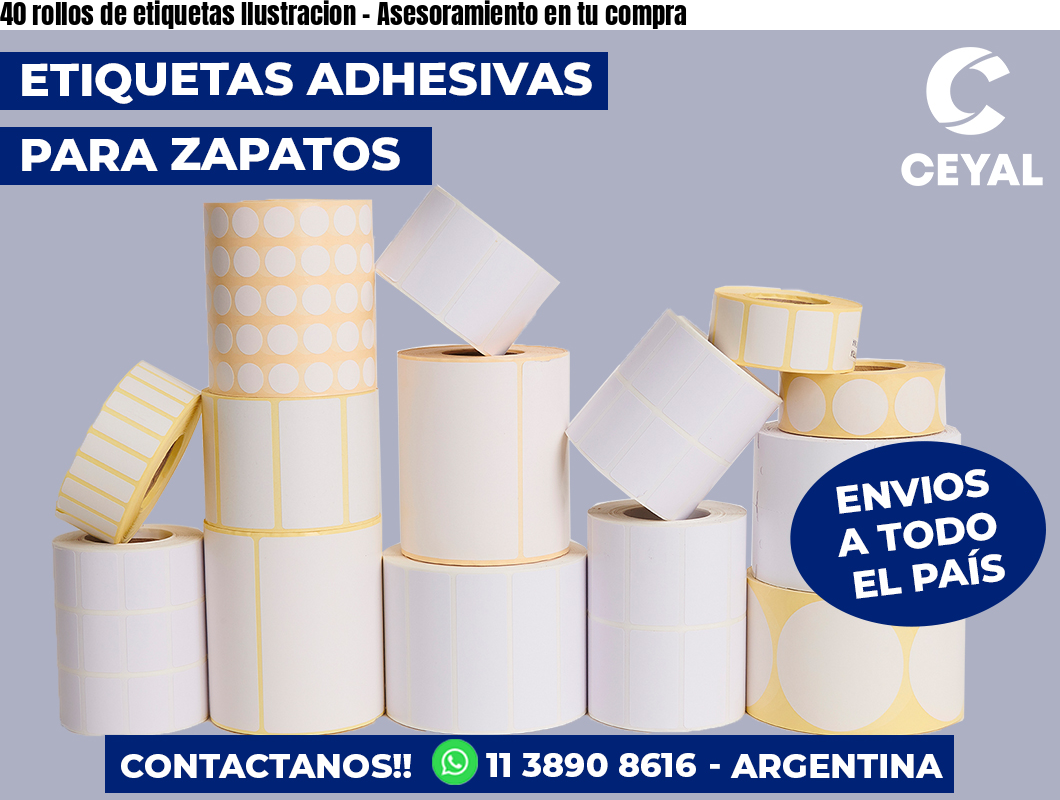 40 rollos de etiquetas Ilustracion – Asesoramiento en tu compra