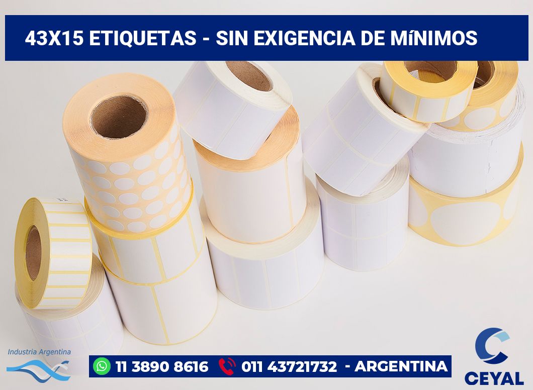 43x15 Etiquetas